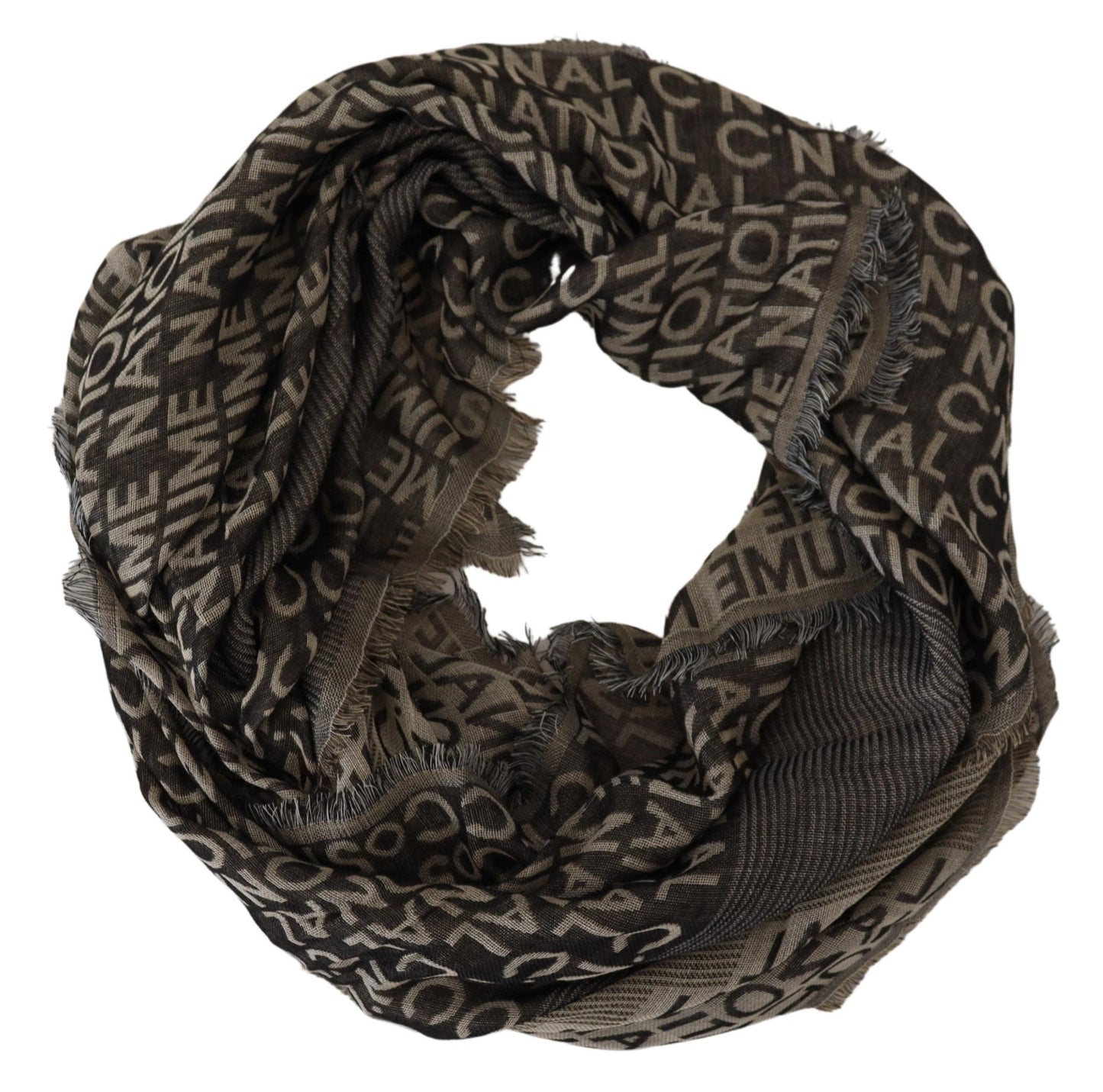 Chic Fringed Viscose-Silk Scarf