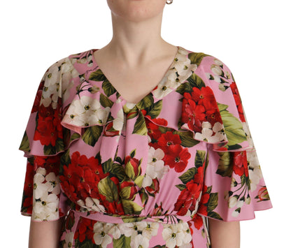 Enchanting Floral Silk Maxi Dress