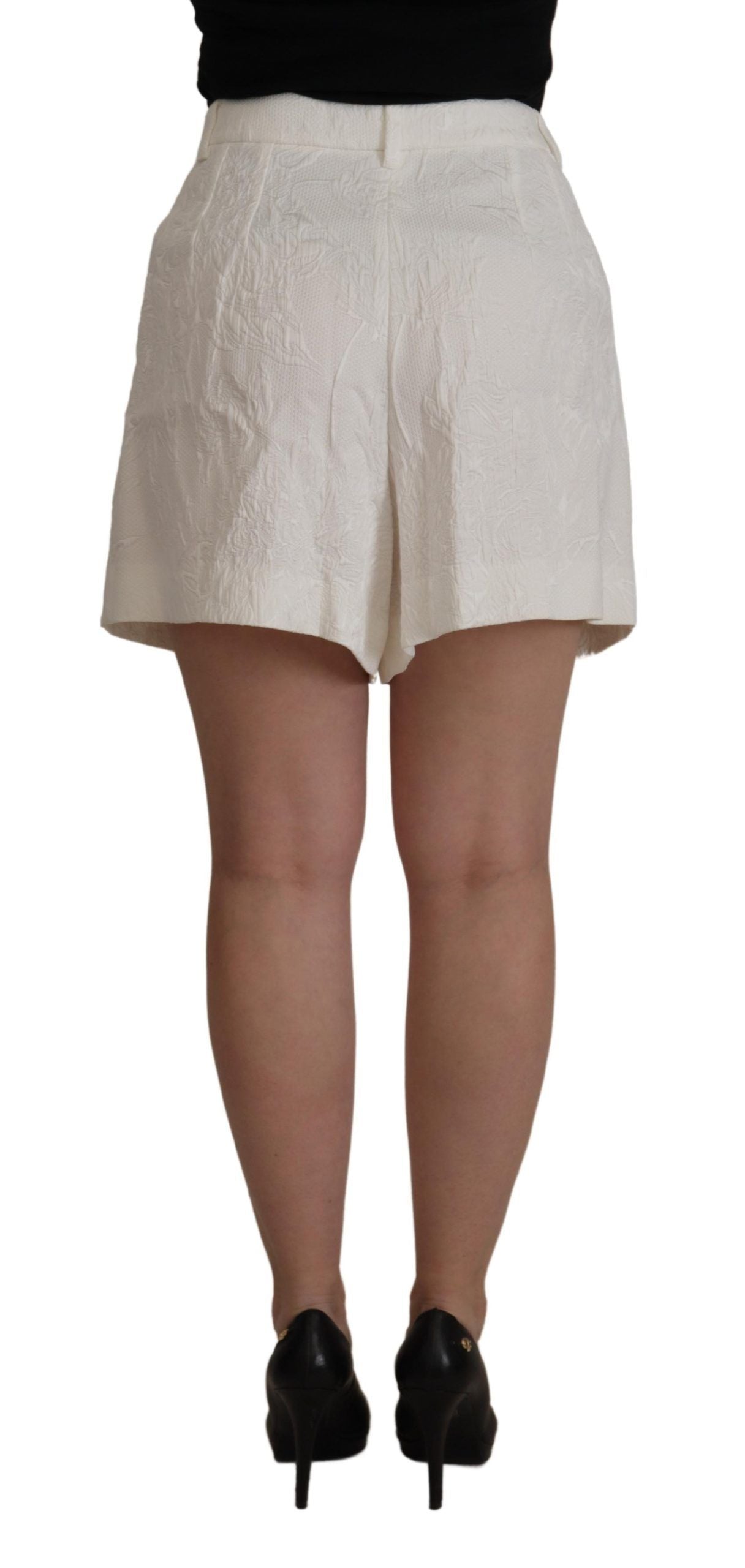 Elegant High Waist White Culotte Shorts