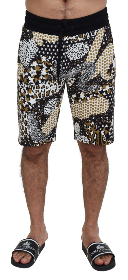 Vibrant Multicolor Printed Cotton Shorts