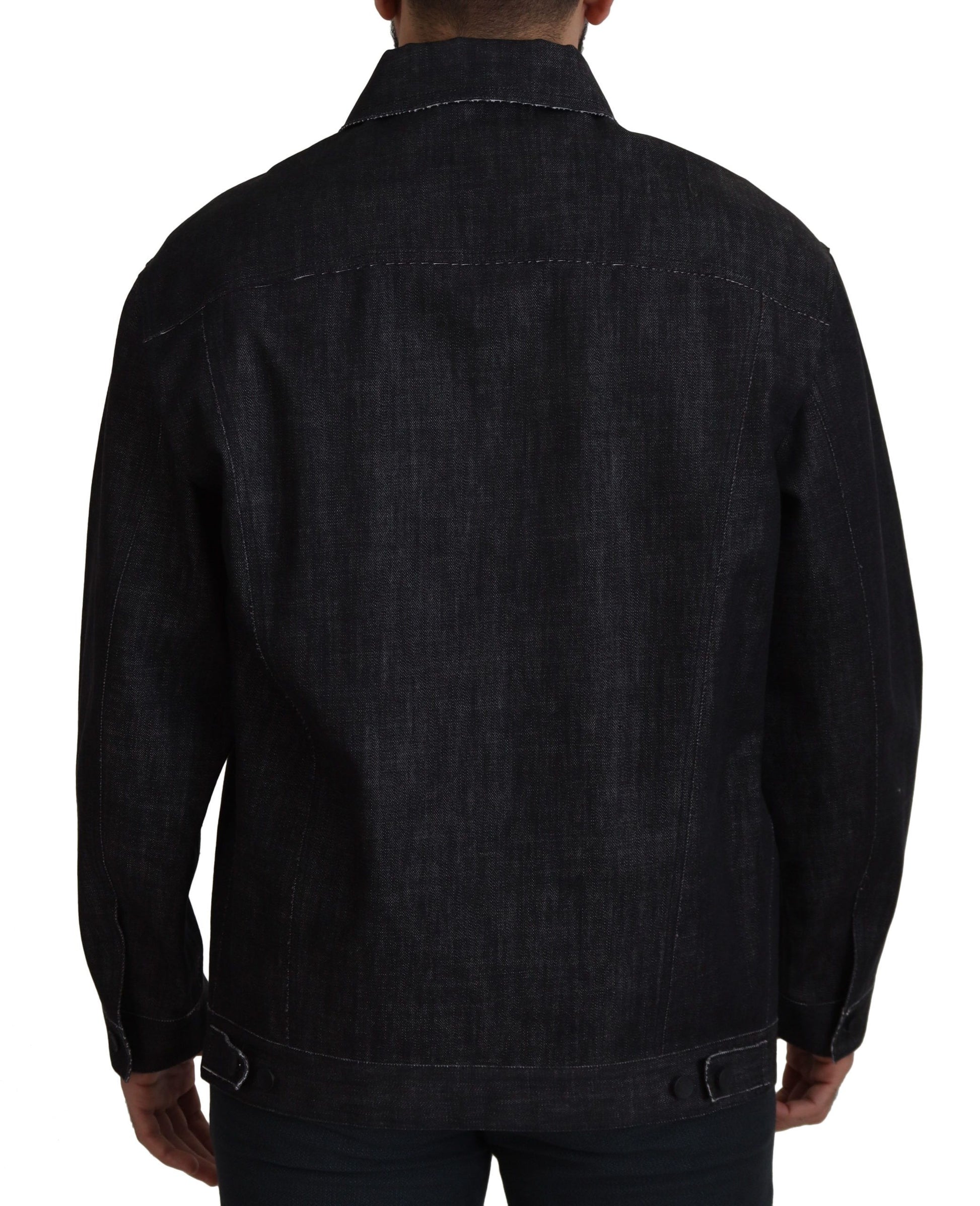 Elegant Black Denim Jacket