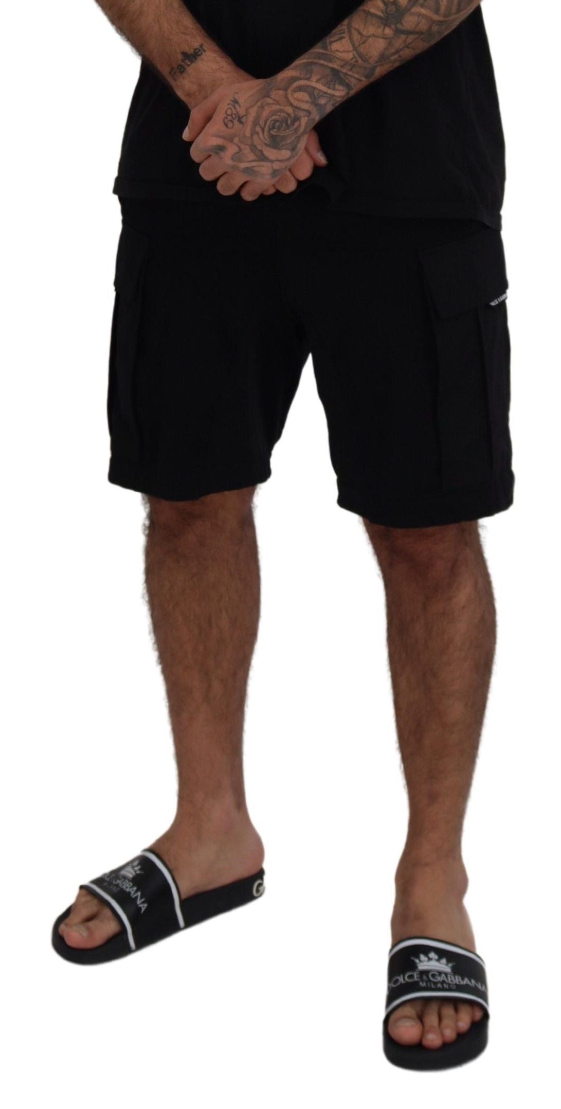 Elevate Your Summer: Classic Black Bermuda Shorts