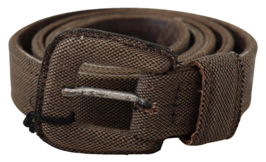 Elegant Brown Leather Waist Belt