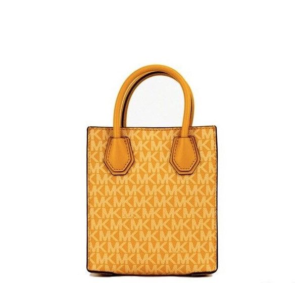Mercer XS Honeycomb Gold Signature PVC North South Shopper Crossbody Bag