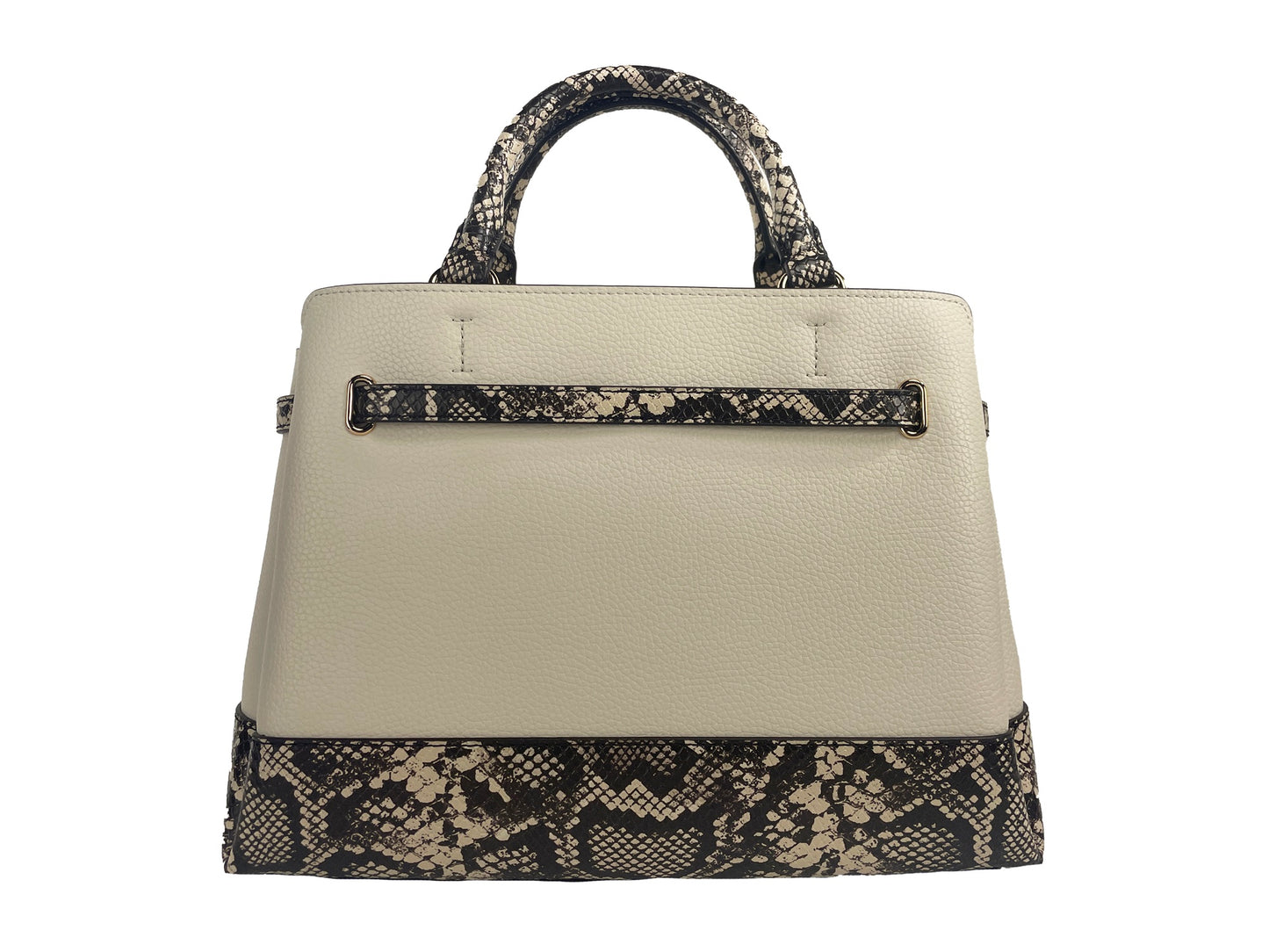 Reed Large Snake Skin Belted Satchel Crossbody Bag