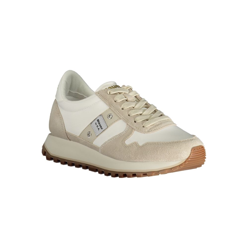 Beige Polyester Sneaker