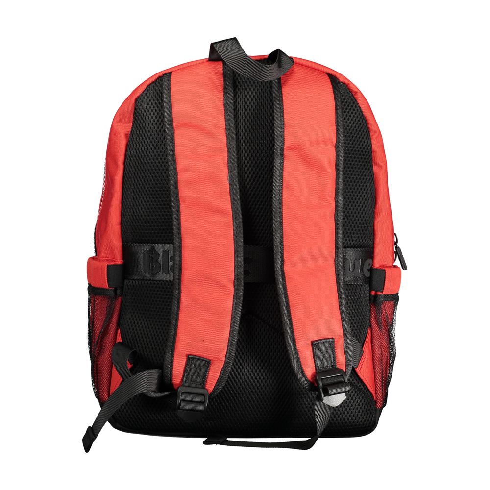 Red Polyester Backpack