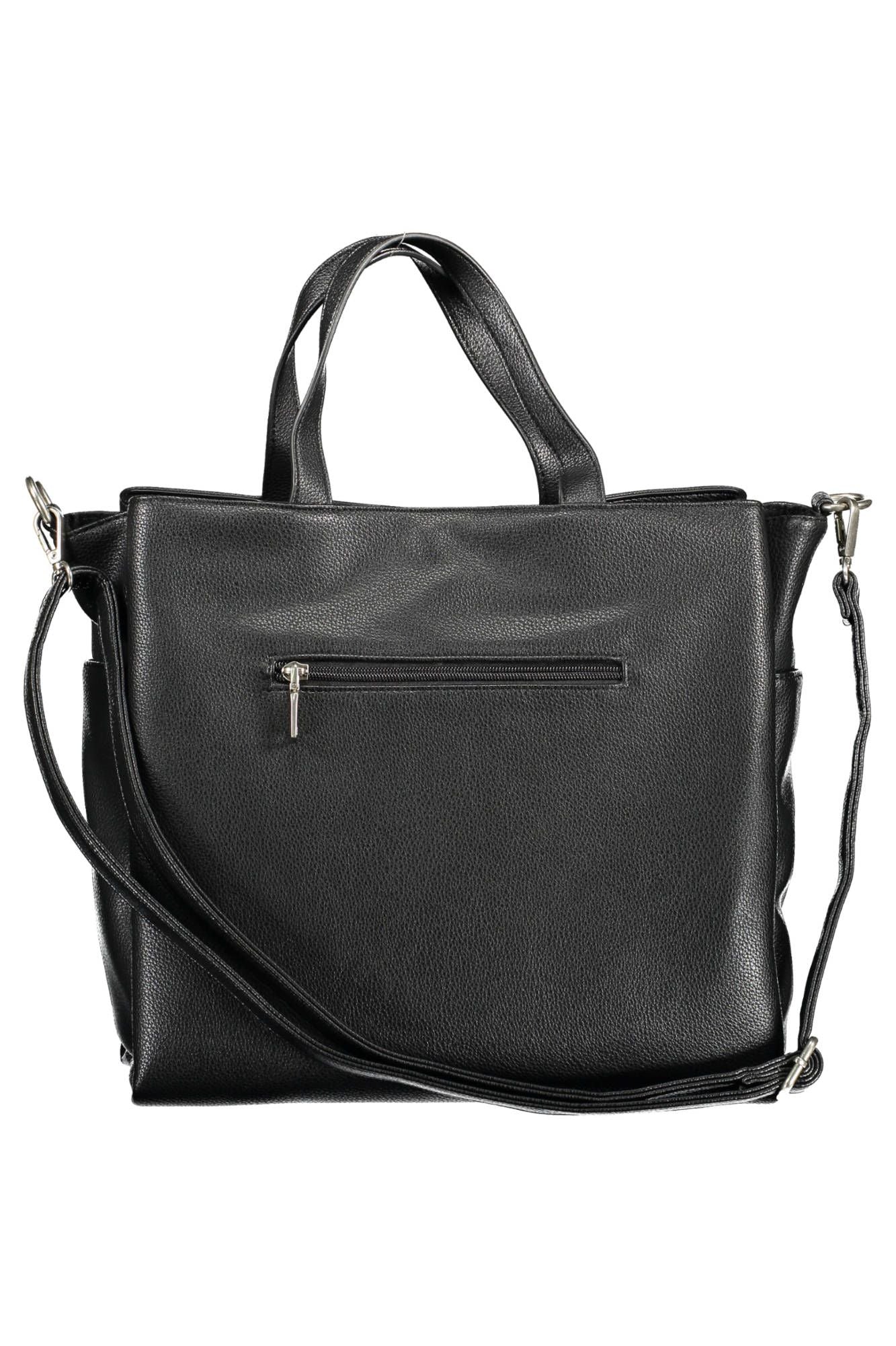 Chic Black Multi-Pocket Handbag