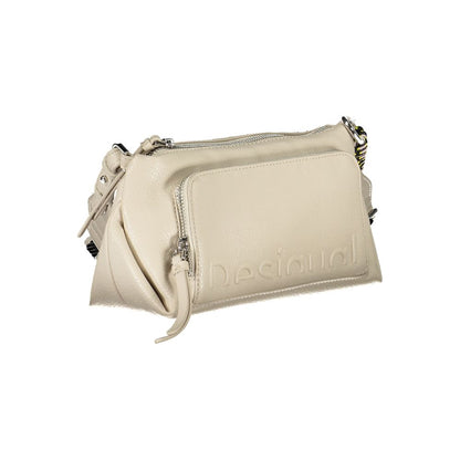 Beige Polyethylene Handbag