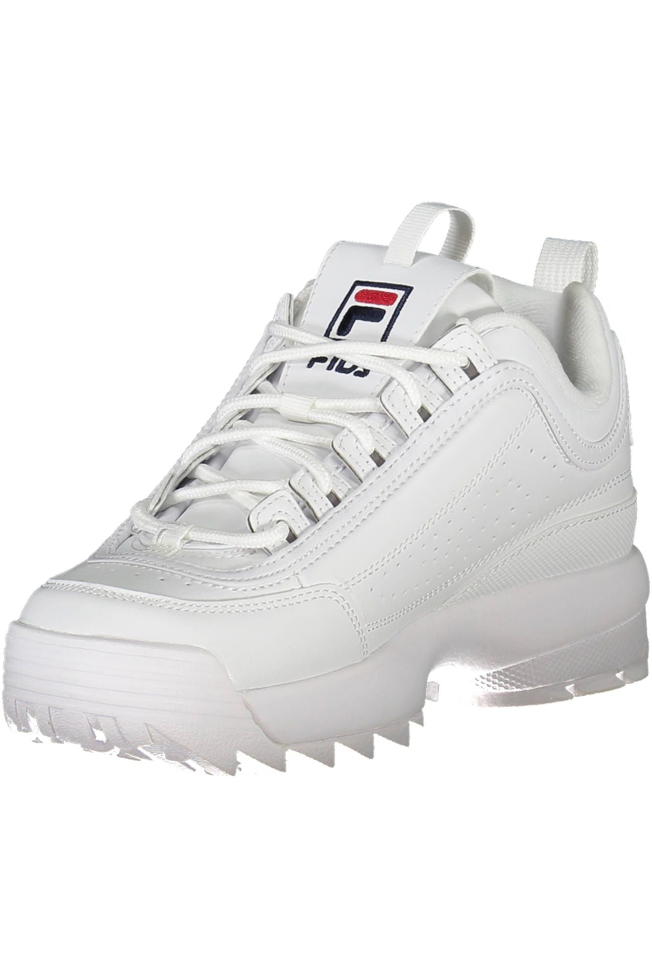 Sleek White Sports Sneakers with Embroidered Accents