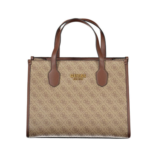 Beige Polyethylene Handbag