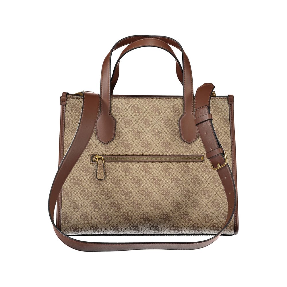 Beige Polyethylene Handbag