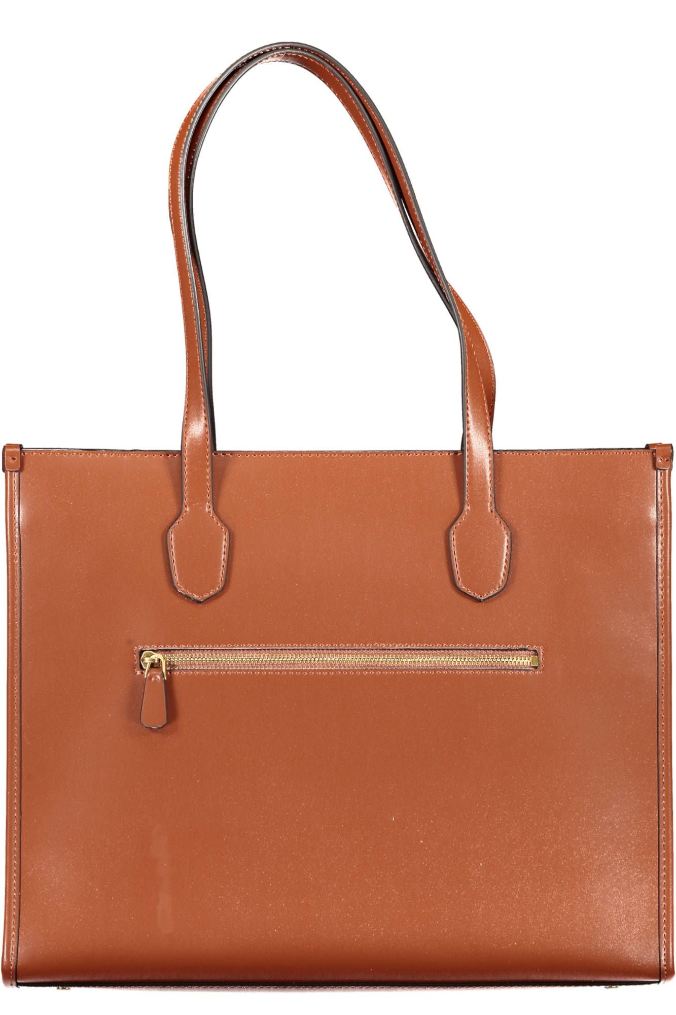 Chic Polyurethane Handbag with Versatile Pockets