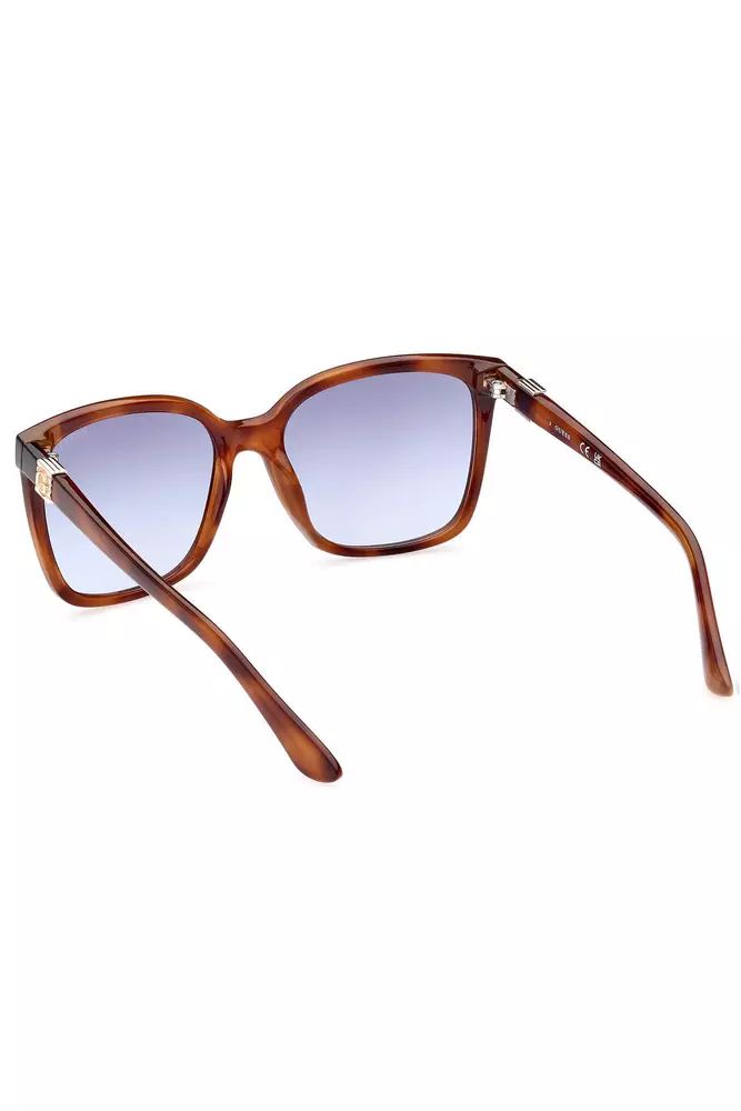 Chic Square Frame Sunglasses with Light Blue Lens