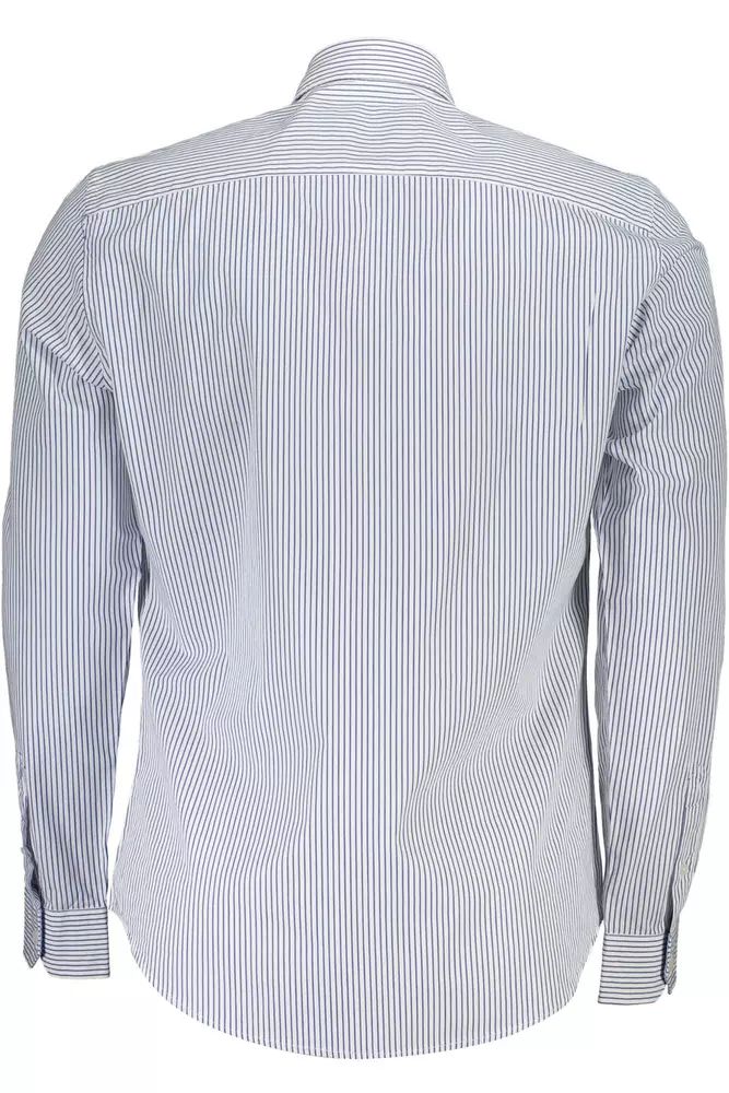 Elegant White Organic Cotton Shirt for Men