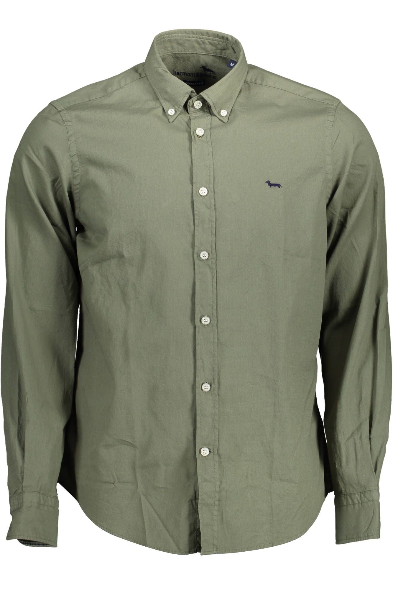 Elegant Green Long Sleeve Button-Down Shirt