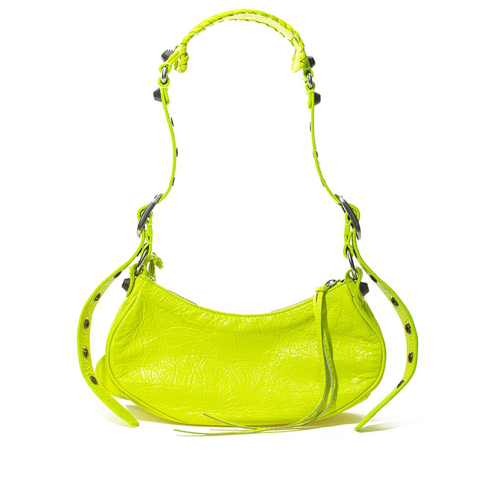 Sunny Yellow Leather Handbag Treasure
