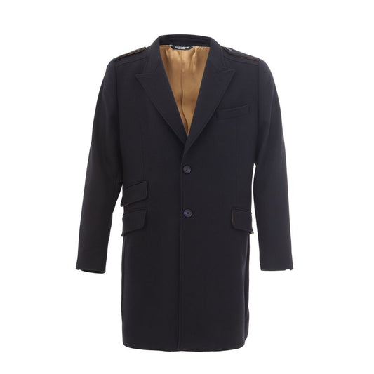 Elegant Blue Wool Jacket for Men