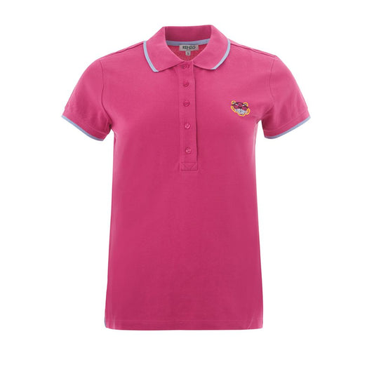 Chic Pink Cotton Polo for Sophisticated Style