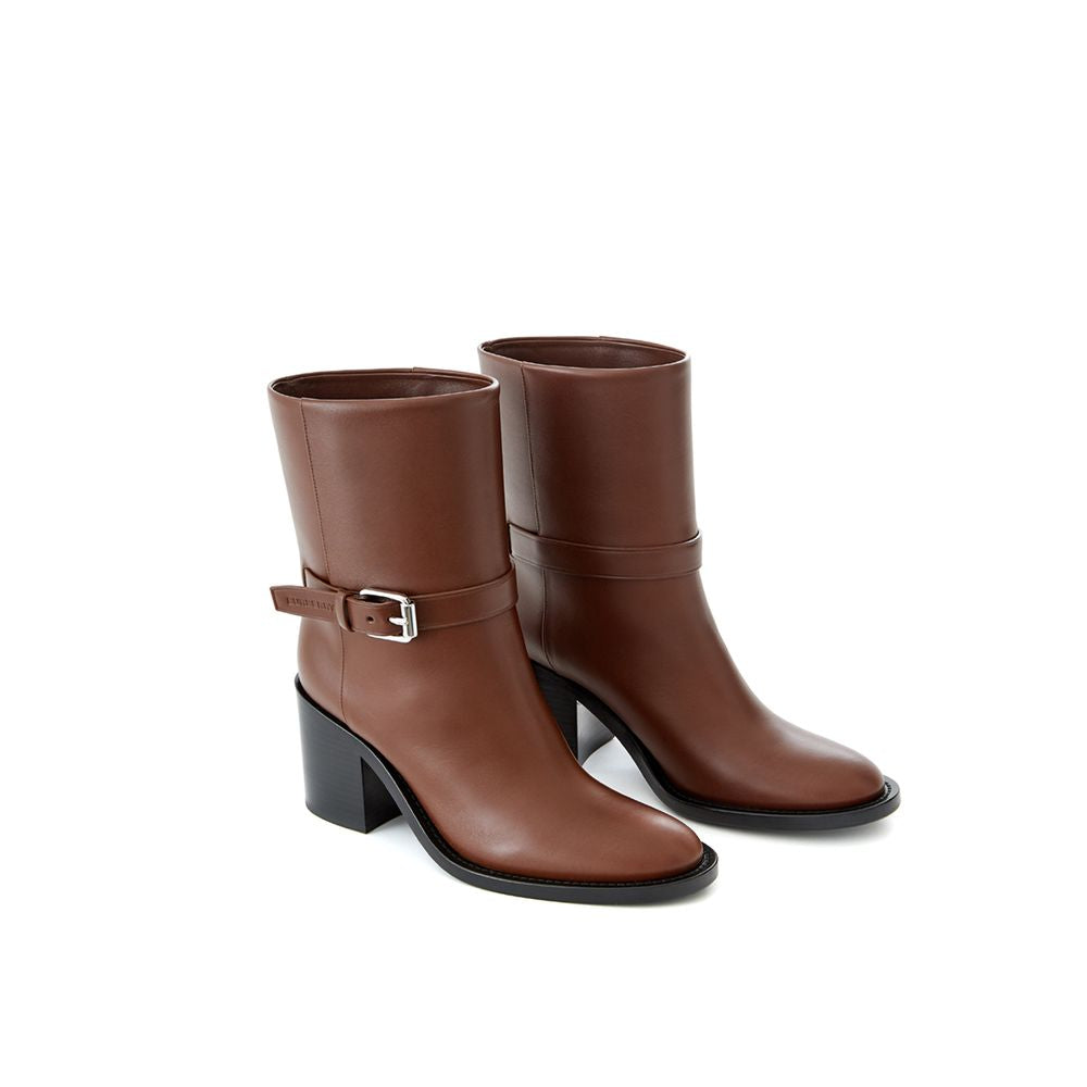 Elegant Leather Brown Boots for Sophisticated Style