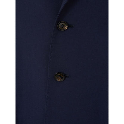 Elegant Blue Cashmere Jacket