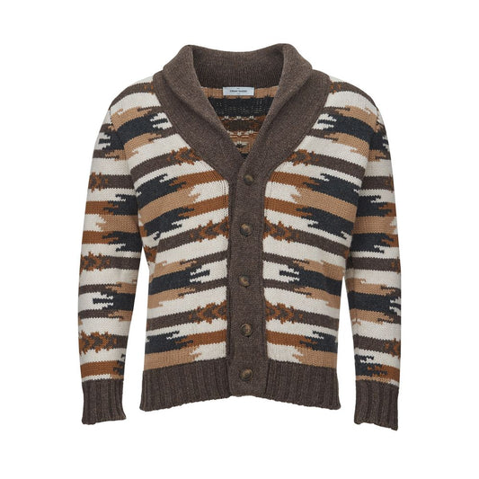 Multicolor Woolen Cardigan for the Modern Man