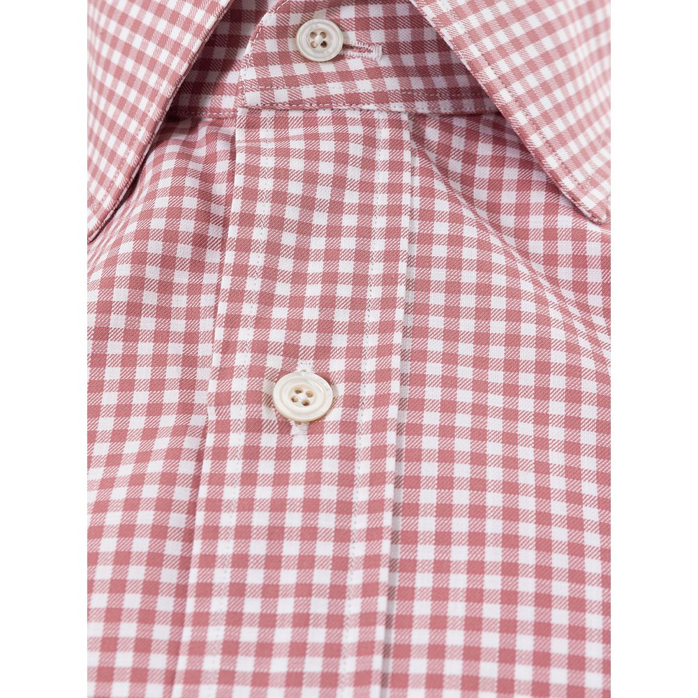 Elegant Cotton Pink Men's Shirt