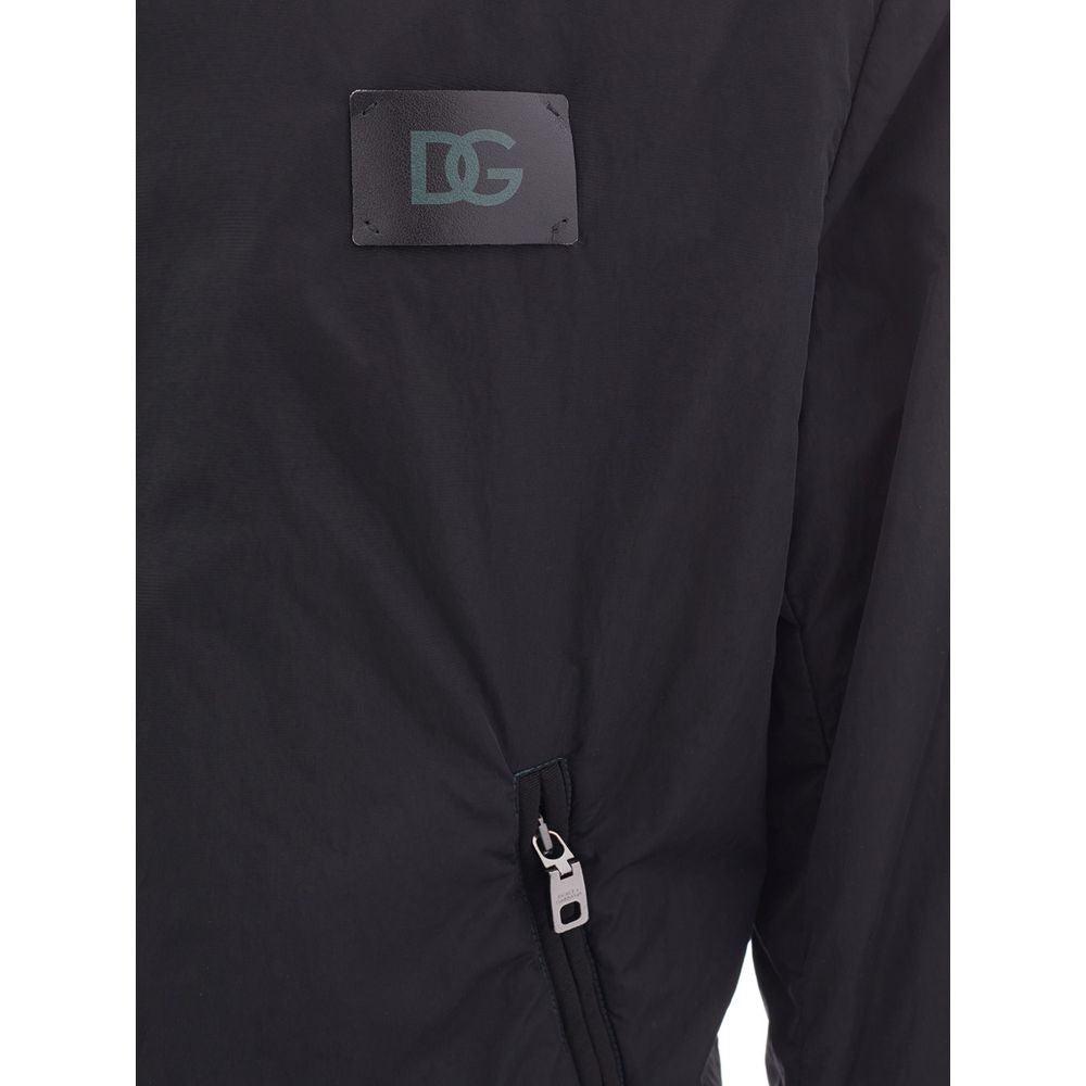 Elegant Black Polyamide Jacket