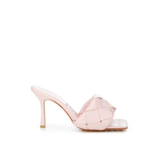 Chic Pink Leather Sandals