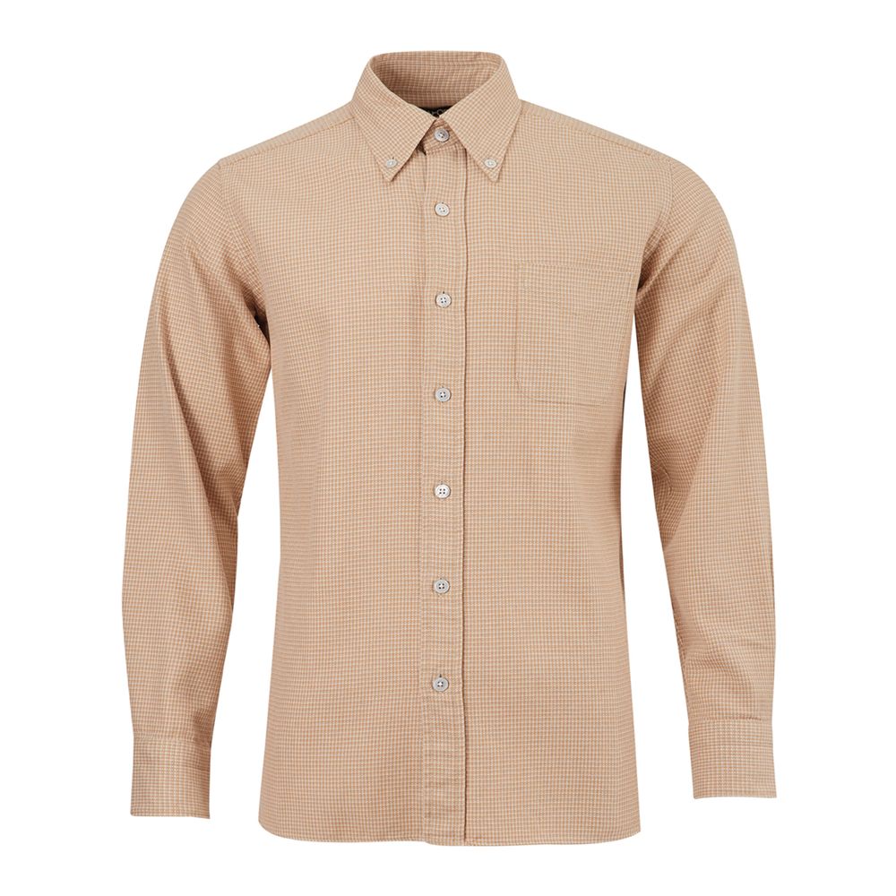 Elegant Beige Cotton Shirt for Men