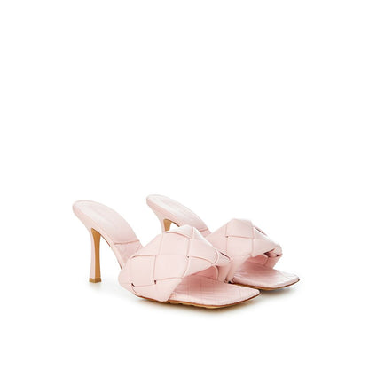 Chic Pink Leather Sandals