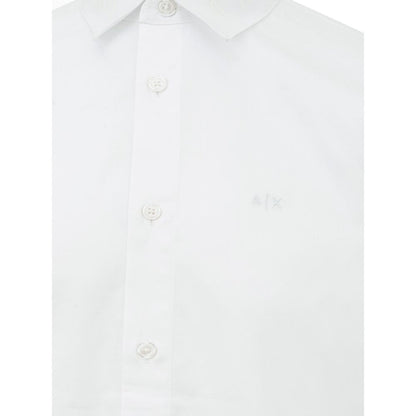 Elegant White Cotton Shirt for Men