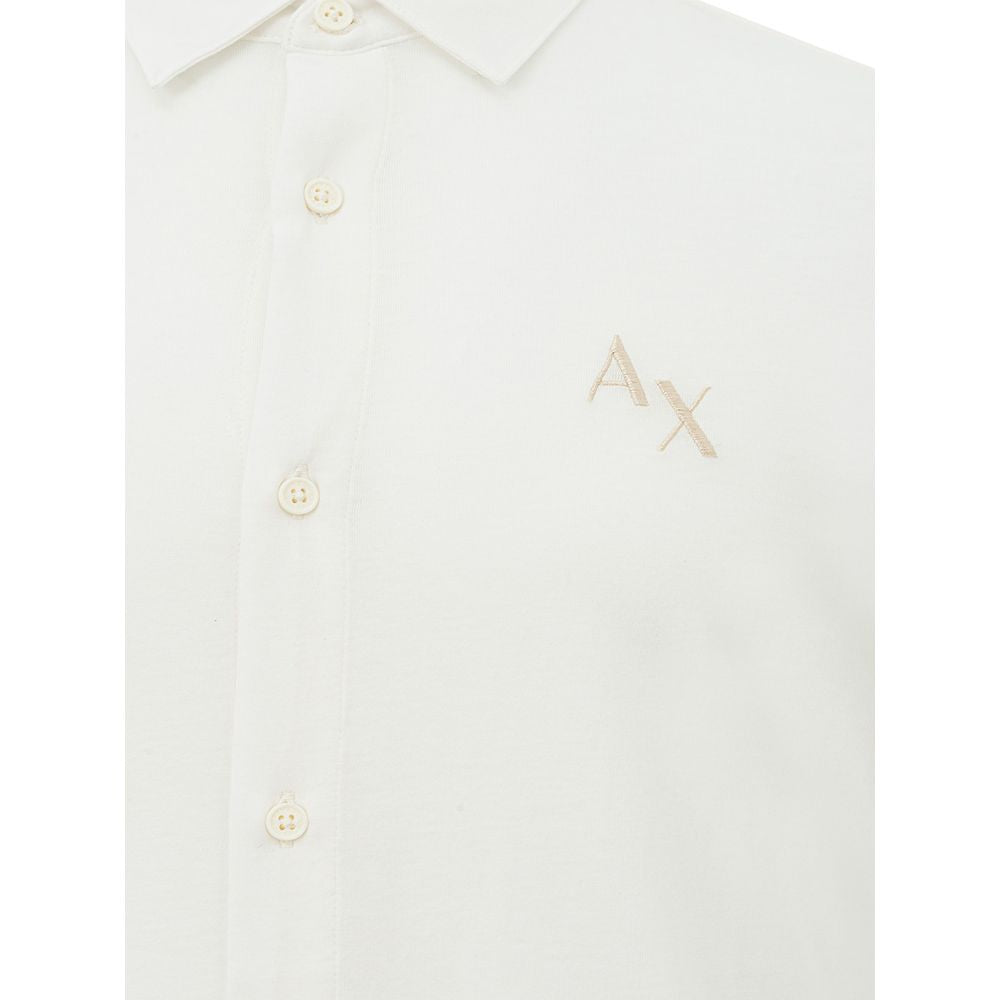 Elegant White Organic Cotton Shirt