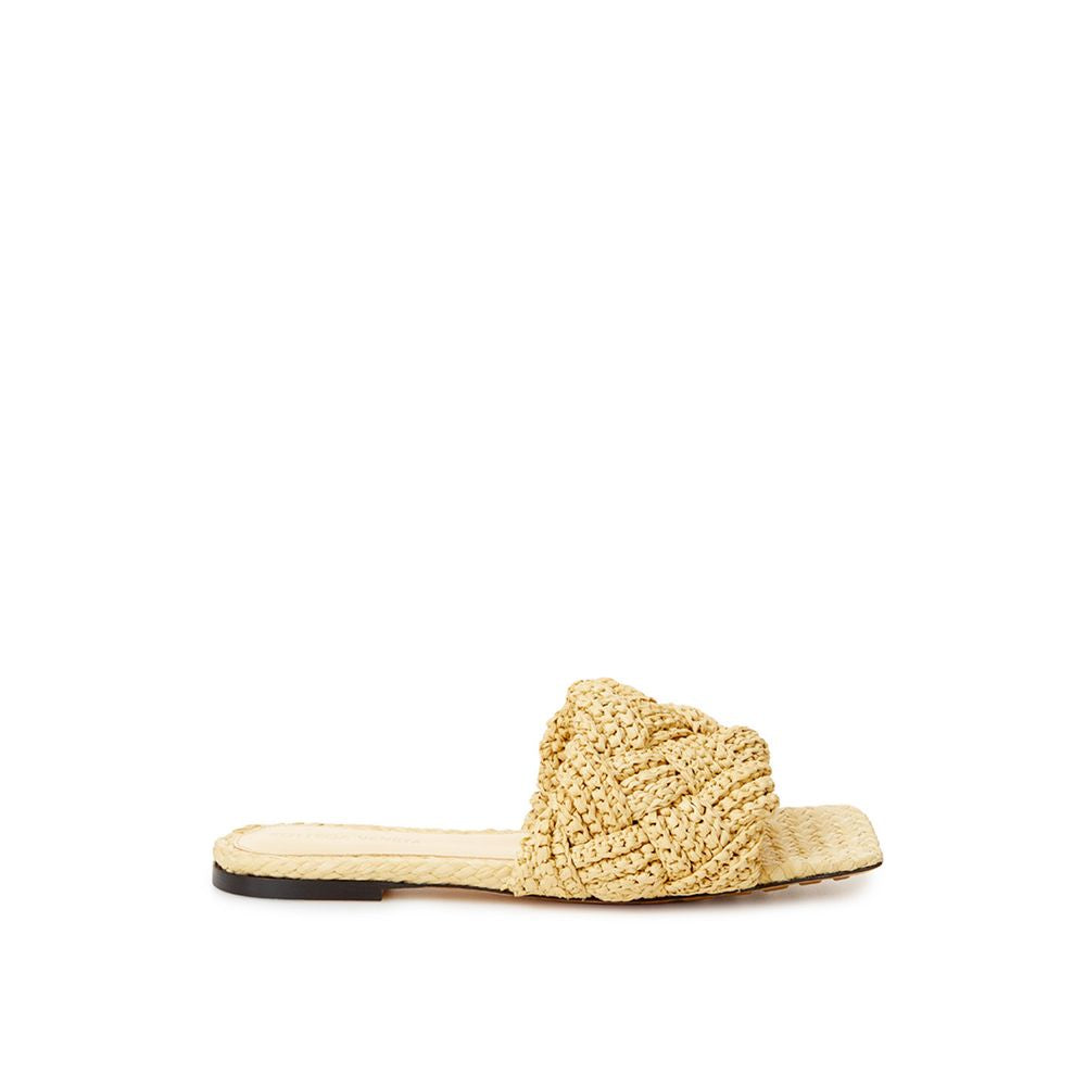 Beige Raffia Elegance Sandals