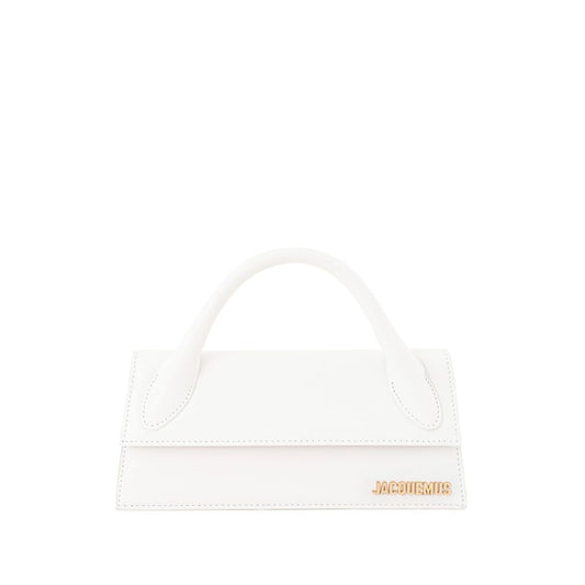 Chic White Leather Handbag for Sophisticated Elegance