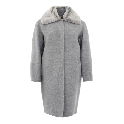 Elegant Gray Wool Jacket for Timeless Style