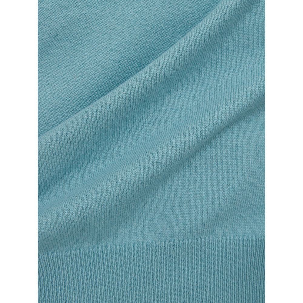 Turquoise Cashmere Sweater Elegance