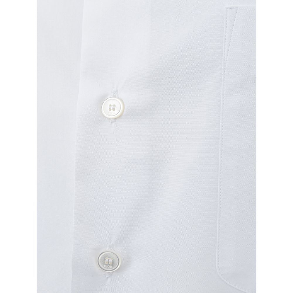Elegant White Cotton Designer Shirt