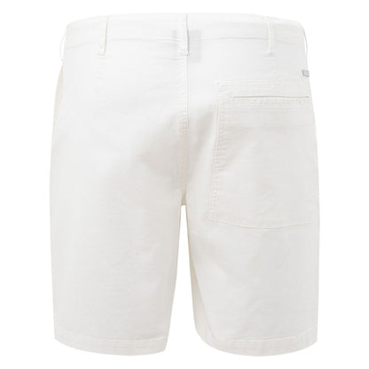 Elegant White Cotton Shorts for Men