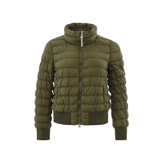 Elegant Green Polyamide Jacket