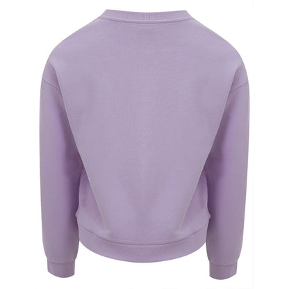 Chic Purple Cotton Sweater for Women