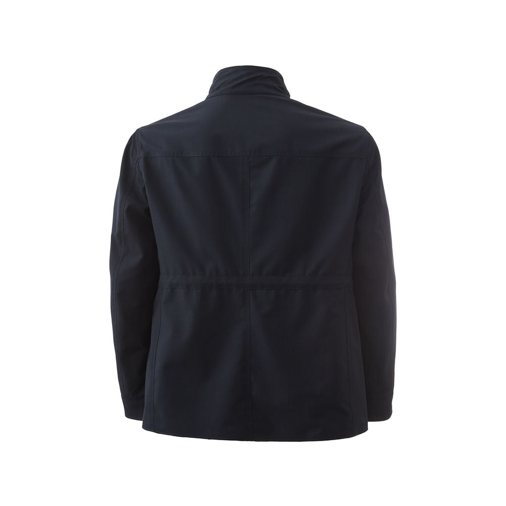 Elegant Wool Blue Jacket for Men
