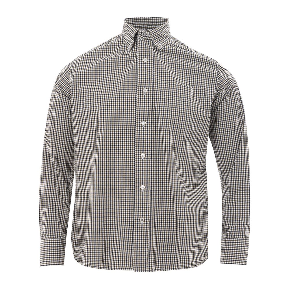 Elegant Gray Cotton Shirt for Men