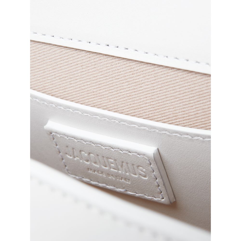 Elegant White Leather Handbag