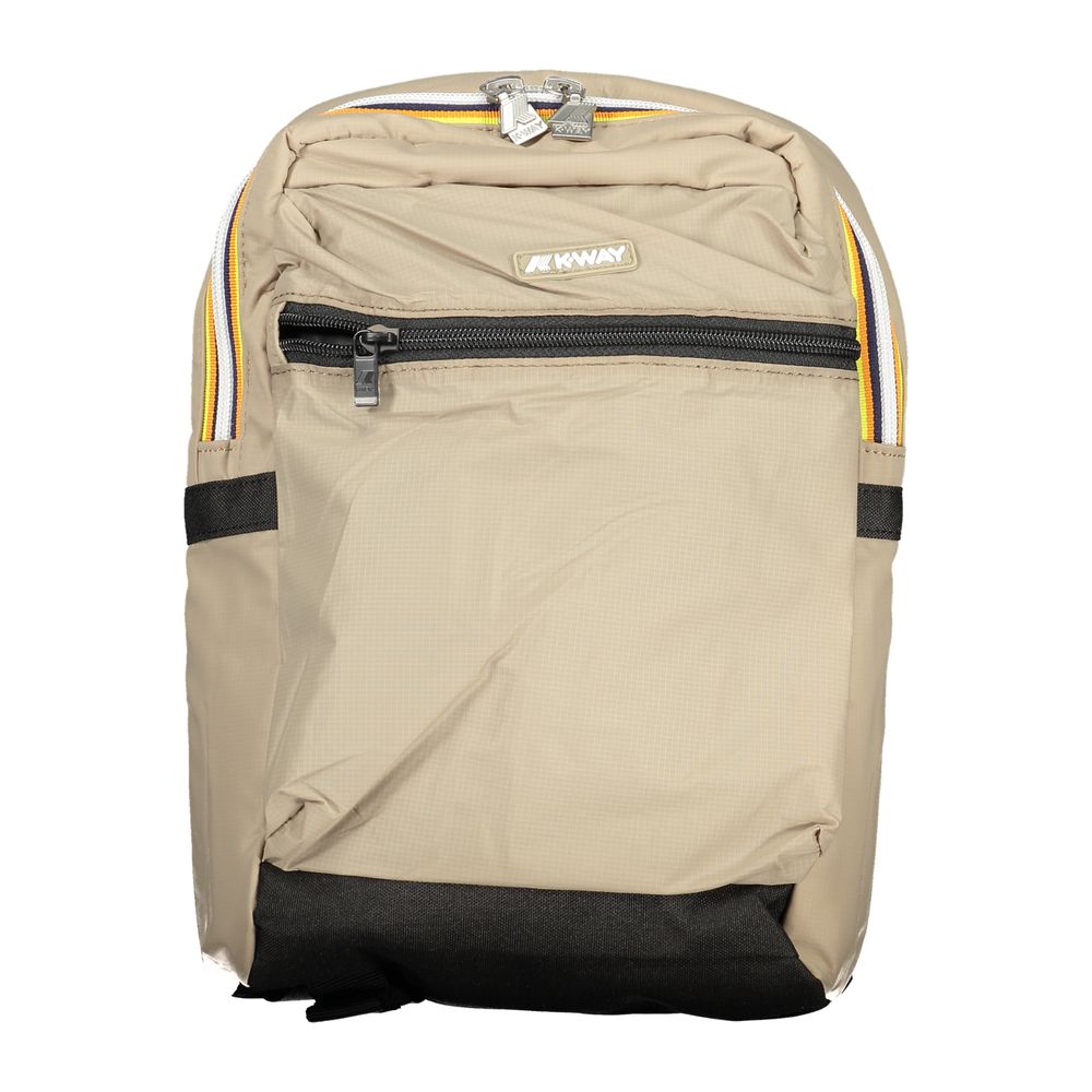 Brown Polyester Backpack