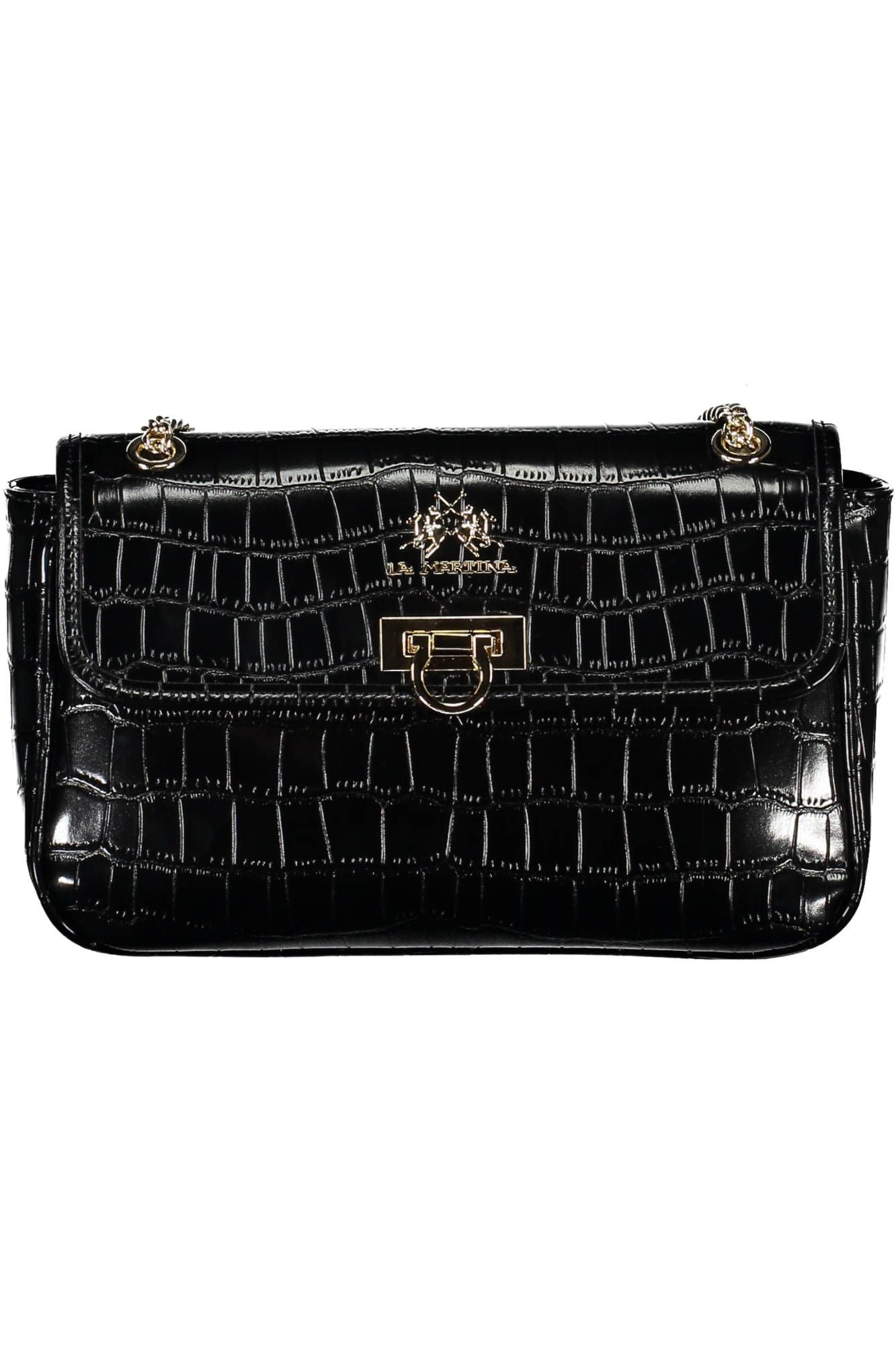 Elegant Chain Shoulder Bag with Contrasting Accents