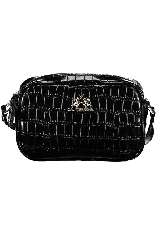 Elegant Adjustable Black Shoulder Bag