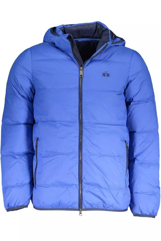 Elite Blue Jacket with Detachable Hood