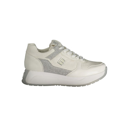 White Polyester Sneaker