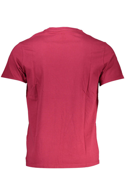 Red Cotton Men T-Shirt